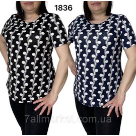 Футболка жіноча стильна р-ри L-4XL (мікс кв) "NICOLAS" недорого від прямого постачальника