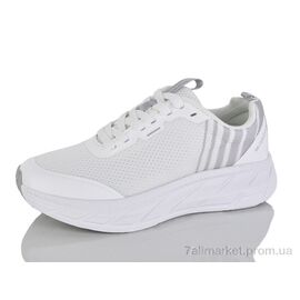 Фотография Кроссовки женские модные Весна/осень UWL26522 white (8 пар р.36-41) "Restime" недорого оптом от прямого поставщика