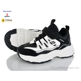 Фотография Кроссовки детские модные Весна/осень W2730R black (8 пар р.31-36) "Clibee-Doremi" недорого оптом от прямого поставщика