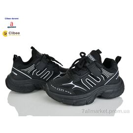 Фотография Кроссовки детские модные Весна/осень ABC780 black (6 пар р.32-37) "Clibee-Doremi" недорого оптом от прямого поставщика