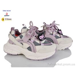 Фотография Кроссовки детские модные Весна/осень ABC751 purple (6 пар р.32-37) "Clibee-Doremi" недорого оптом от прямого поставщика