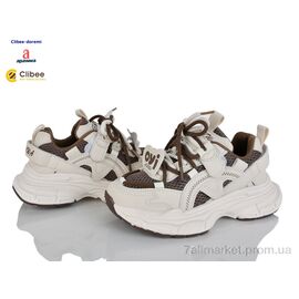 Фотография Кроссовки детские модные Весна/осень ABC751 brown (6 пар р.32-37) "Clibee-Doremi" недорого оптом от прямого поставщика