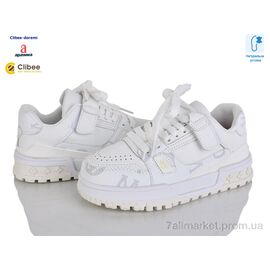 Фотография Кроссовки детские модные Весна/осень T861-2 white (6 пар р.32-37) "Clibee-Doremi" недорого оптом от прямого поставщика