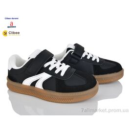 Фотография Кроссовки детские модные Весна/осень EC679 black-white (6 пар р.31-36) "Clibee-Doremi" недорого оптом от прямого поставщика