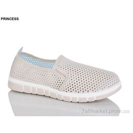 Фотография Слипоны женские тканевые Лето 66-27 (8 пар р.39-43) "Princess" недорого оптом от прямого поставщика