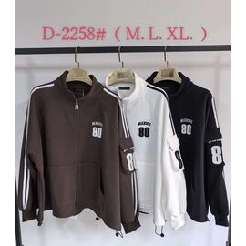 Фотография Кофта спортивная женская D2258 white р.M-XL "Immei" недорого оптом от прямого поставщика