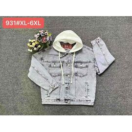 Фотография Куртка женская демисезонная 931 l.grey р.XL-6XL "Vanver" недорого оптом от прямого поставщика