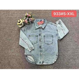 Фотография Рубашка женская 933 l.blue р.S-2XL "Vanver" недорого оптом от прямого поставщика