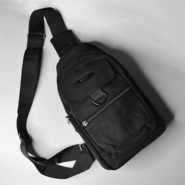 Фотография Сумка мужская 24-208 black р.29*15*5 "Luna-bag" недорого оптом от прямого поставщика