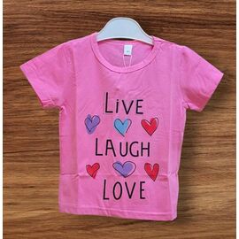футболка дитяча на дівчинку SV1496 pink р.1-3 "WHITE" недорого оптом від прямого постачальника