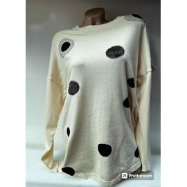 Фотография Свитер женский 24046 l.beige р.52-56 "PULSE" недорого оптом от прямого поставщика