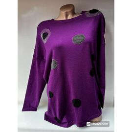 Фотография Свитер женский 24046 purple р.50-54 "PULSE" недорого оптом от прямого поставщика