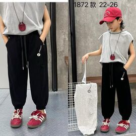 Фотография Штаны детские спортивные на мальчика 1872 black р.5-9 "Фунтик" недорого оптом от прямого поставщика