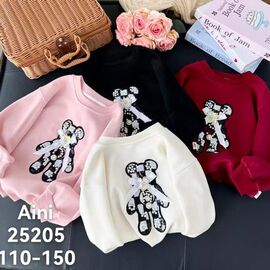 Фотография Свитер детский на девочку 25205 black р.5-9 "Фунтик" недорого оптом от прямого поставщика