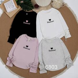 Светер Дитячий на дівчинку 6803 white р.6-11 "Фунтик" недорого оптом від прямого постачальника