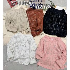 Фотография Свитер детский на девочку 9003 black р.4-8 "Фунтик" недорого оптом от прямого поставщика