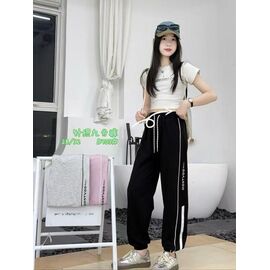 Фотография Штаны детские спортивные на девочку D703 black р.8-12 "Фунтик" недорого оптом от прямого поставщика