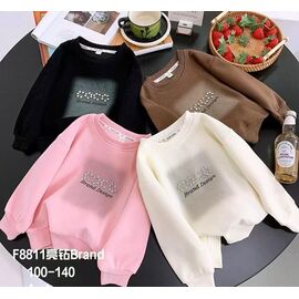 Фотография Свитер детский на девочку F8811 black р.3-7 "Фунтик" недорого оптом от прямого поставщика