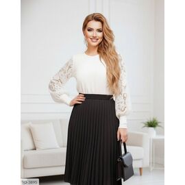 Фотография Юбка женская БАТАЛ р.46-48;50-52;54-56 (3цв) "LANA" купить недорого от прямого поставщика