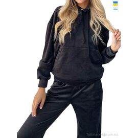 Спортивний костюм жіночий Весна/осінь 33009 чорний (4 шт. р.сітка42-48) "Margo" недорого оптом від прямого постачальника