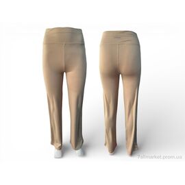 Фотография Спортивные брюки женские Лето 608 бежевий (5 шт. р.сетка S-2XL) "Margo" недорого оптом от прямого поставщика