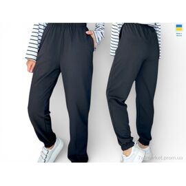 Фотография Спортивные брюки женские Весна/осень 10055 батал чорний (4 шт. р.сетка 2XL-5XL) "Sport style" недорого оптом от прямого поставщика