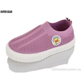 Фотография Кроссовки детские модные Лето A01603-2 pink (12 пар р.26-31) "Super Gear" недорого оптом от прямого поставщика