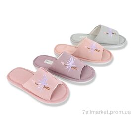 Фотография Тапки женские для дома Весна/осень H88 mix (12 пар р.36-41) "Soylu" недорого оптом от прямого поставщика