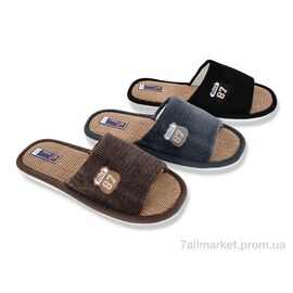 Тапки чоловічі домашні Весна/осінь A8212 mix (12 пар р.40-45) "Soylu" недорого оптом від прямого постачальника
