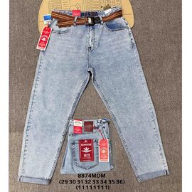 Фотография Джинсы мужские 8874MOM l.blue р.29-38 "God Baron" недорого оптом от прямого поставщика