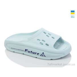 Шльопанці жіночі полегшені Літо DS72 св.бірюзовий (8 пар р.37-41) "Крок" недорого оптом від прямого постачальника