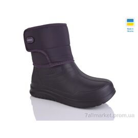 Чоботи з піни жіночі Зима 392 фіолет (6 пар р.37-41) "Крок" недорого оптом від прямого постачальника