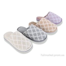Фотография Тапки женские для дома Весна/осень 4306-MD10287 mix (24 пар р.36-41) "Pryama Vigoda" недорого оптом от прямого поставщика