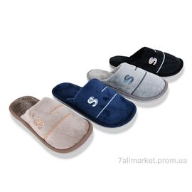 Фотография Тапки мужские домашние Весна/осень 4307-MU10267 mix (24 пар р.41-46) "Pryama Vigoda" недорого оптом от прямого поставщика