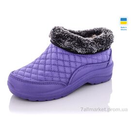 Калоші жіночі Зима Б03 фіолет (12 пар р.37-42) "Крок" недорого оптом від прямого постачальника