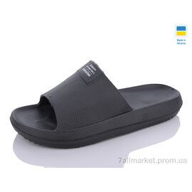 Фотография Шлепки мужские пляжные Лето 235 чорний (8 пар р.40-46) "Крок" недорого оптом от прямого поставщика