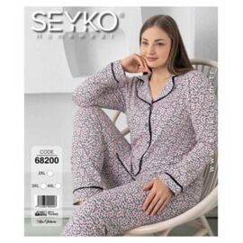 Піжама жіноча DS449-68200 grey р.2XL-4XL "DONELLA" недорого оптом від прямого постачальника