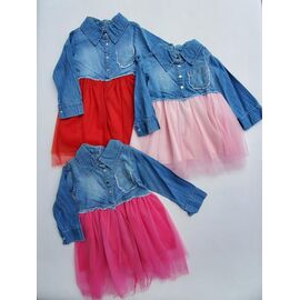 Фотография Платье детское на девочку ML3333 red р.2-5 "Meloria" недорого оптом от прямого поставщика