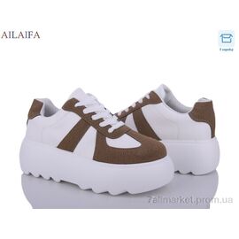 Фотография Кроссовки женские модные Весна/осень 6029 khaki (6 пар р.36-41) "Ailaifa" недорого оптом от прямого поставщика