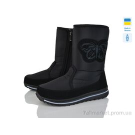 Фотография Сапоги женские удобные зима 3133 чорний (6 пар р.37-42) "Paolla" недорого оптом от прямого поставщика