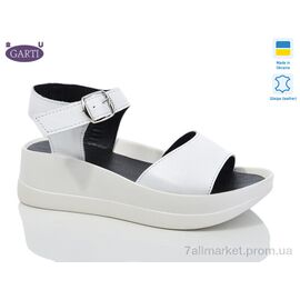 Фотография Босоножки женские летние Лето 0179 біла шкіра (6 пар р.36-40) "Garti" недорого оптом от прямого поставщика