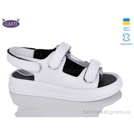 Фотография Босоножки женские летние Лето 0118 біла шкіра (6 пар р.36-40) "Garti" недорого оптом от прямого поставщика