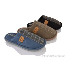 Фотография Тапки мужские домашние Весна/осень H45 mix (12 пар р.41-46) "Deshman" недорого оптом от прямого поставщика