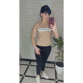 футболка жіноча 2630 beige р.S-XL "BAMBIN" недорого оптом від прямого постачальника