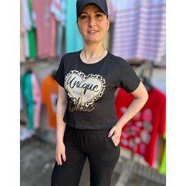 Топ жіночий 6065 black р.S-XL "BAMBIN" недорого оптом від прямого постачальника