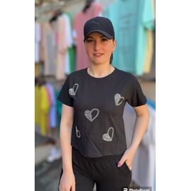 Топ жіночий 6071 black р.S-XL "BAMBIN" недорого оптом від прямого постачальника