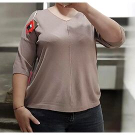 Светр жіночий 24054 mokko р.50-56 "BAMBIN" недорого оптом від прямого постачальника