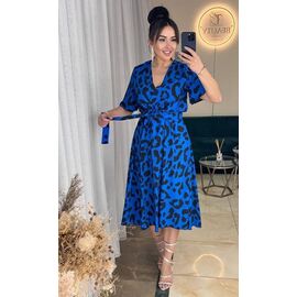 Сукня літня жіноча 2353 blue р.42-52 "BONJOUR" недорого оптом від прямого постачальника