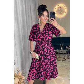 Сукня літня жіноча 2353 pink р.42-52 "BONJOUR" недорого оптом від прямого постачальника