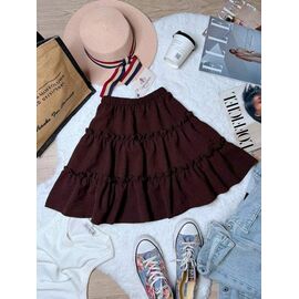 Спідниця жіноча 2456 brown р.42-46 "BONJOUR" недорого оптом від прямого постачальника